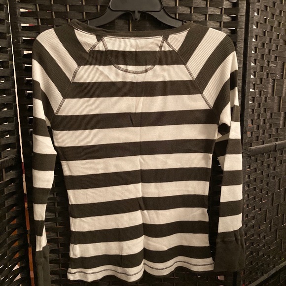 Gap Horizontal-Striped, Waffle Shirt - Picture 2 of 4